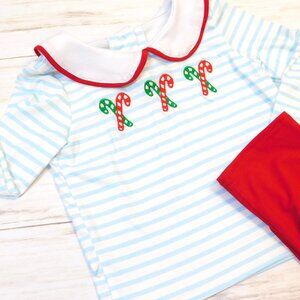 Holly Jolly Candy Cane Outfit Set